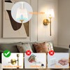 Battery Operated Wall Sconces Set Of 2, Wireless Battery Wall