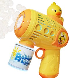 Bubble Gun, Bubble Machine Gun, Upgraded Waterproof Motor Over 10000+ Bubbles/Minute Bubble Maker Machine Battery Operated for Outdoor Indoor Wedding Birthday Party