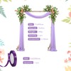 Wedding Curtain Wedding Arch 75 x 800 cm Purple Pelmet