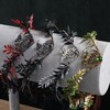 PartyforU Elfenblumenkrone mit Drachenmond für Cosplay, Bronze Elfen Kopfschmuck für