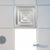 Hart & Cooley Steel 4-Way Diffuse with 3 Cone Design