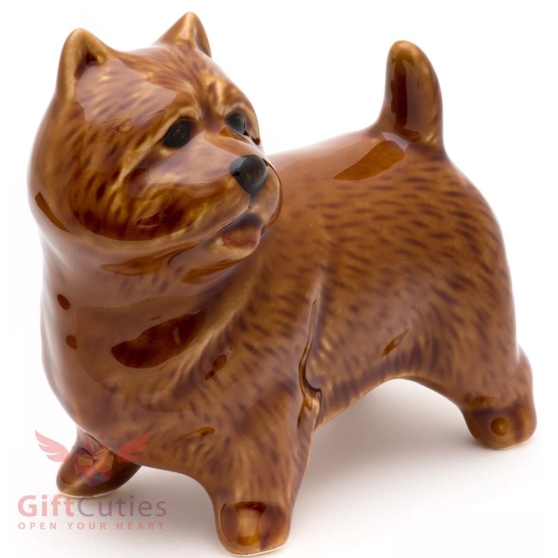 Porcelain Figurine of the Norwich Terrier Dog