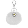 Wichita State Shockers Pom Pom Keychains - White