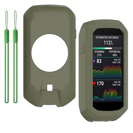 ISRcnst Compatible for Garmin Edge 1050 Case, Silicone Protective Case- Shockproof Cover with Military-Grade Drop Protection & Precise Fit (Jungle Green)