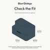 Blue Ginkgo Compact Desk Organizer – Small 5-Compartment, Half Drawer