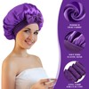 Abeillo Silk Sleep Bonnets for Women, 1PC Adjustable Satin Night