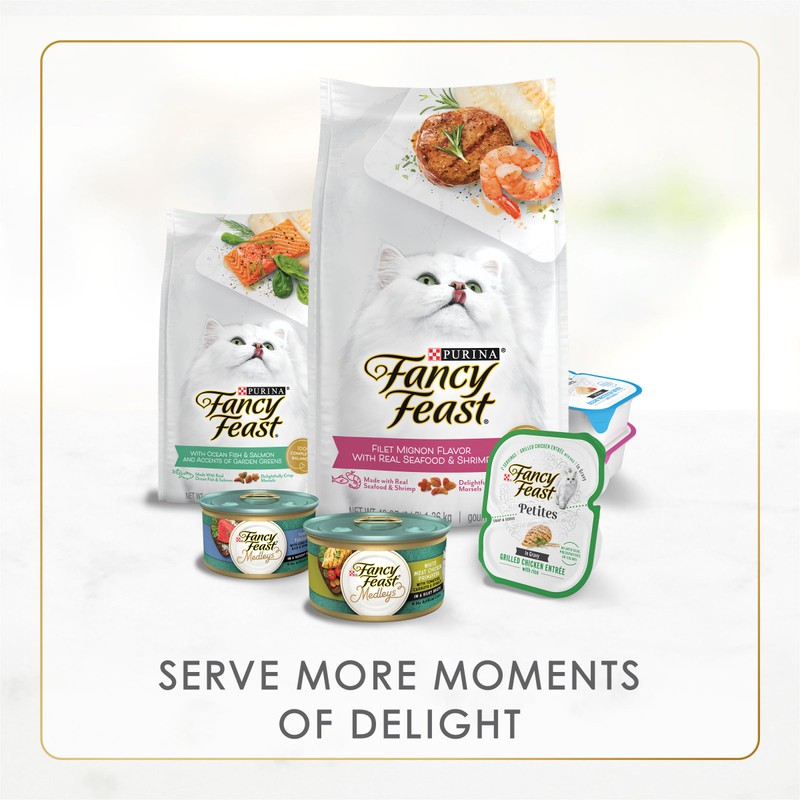 Purina Fancy Feast Delights with Cheddar Grilled Chicken, Turkey or