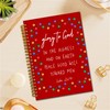 TWRVI Christian Christmas Spiral Notebook, Red Christmas Bible Verse Scripture