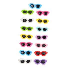 Gatuida 15Pcs Pet Sunglass Shaped Hairpins Decorative Dog Hair Clips Lightweight Photo Props for Cats and Dogs Portable Accessories for Stylish Pets