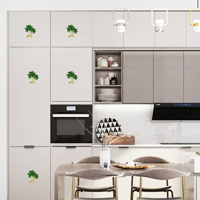 WhaGaay Palm Tree Cabinet Knobs 4 Pcs Cabinet Knobs Zinc