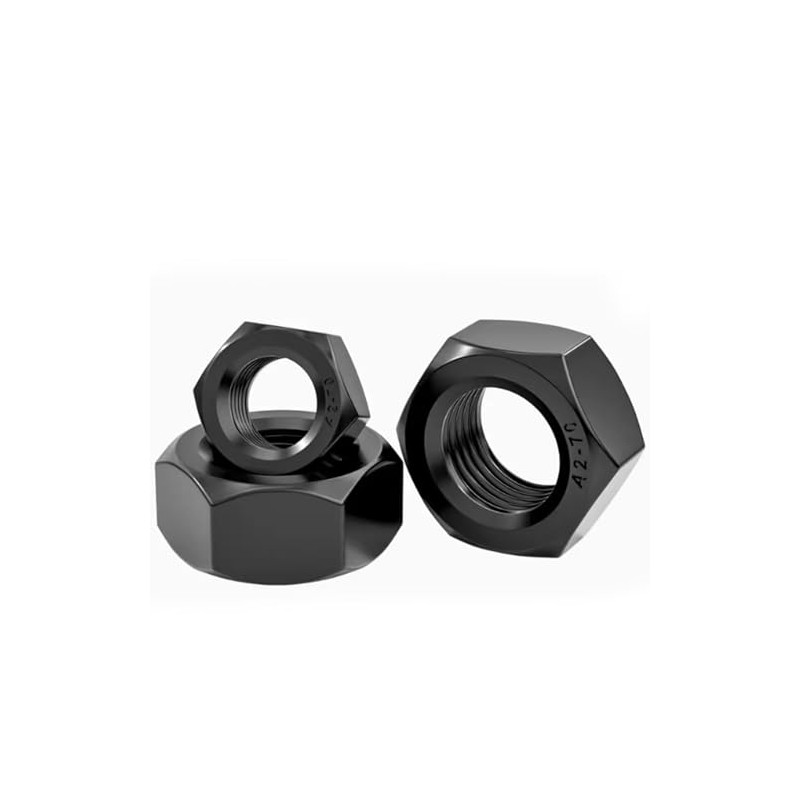 Instockbolts 5/16-18 Black Hex Nuts, Stainless Steel 304 (18-8) Black