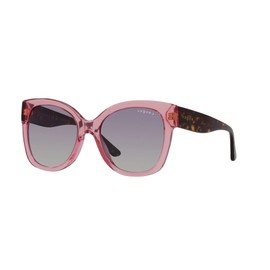 Vogue Eyewear Vo5338s - anteojos de sol de mariposa para mujer, Rosa Transparente, 54 mm