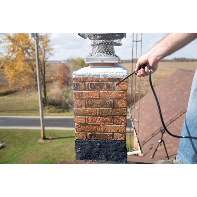 MasonryDefender Chimney Brick Sealer, Clear Water-Based Siloxane Sealer - Breathable