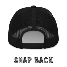 Bass Fishing Master Baiter Trucker Hat (Dark Grey)