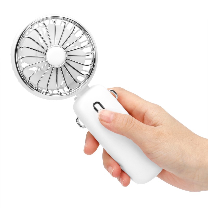 3 Gears Handheld Fan Mini Portable Table Cooler with Detachable