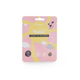 Isabelle Laurier - Detox Fabric Face Mask - Beauty Routine Facial Care Moisturizes Skin - Gift Idea for Girls Women Easy Fit - 1 Piece