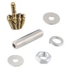 Lunsom Finger License Plate Screws, License Plate Screw Kit 4PCS