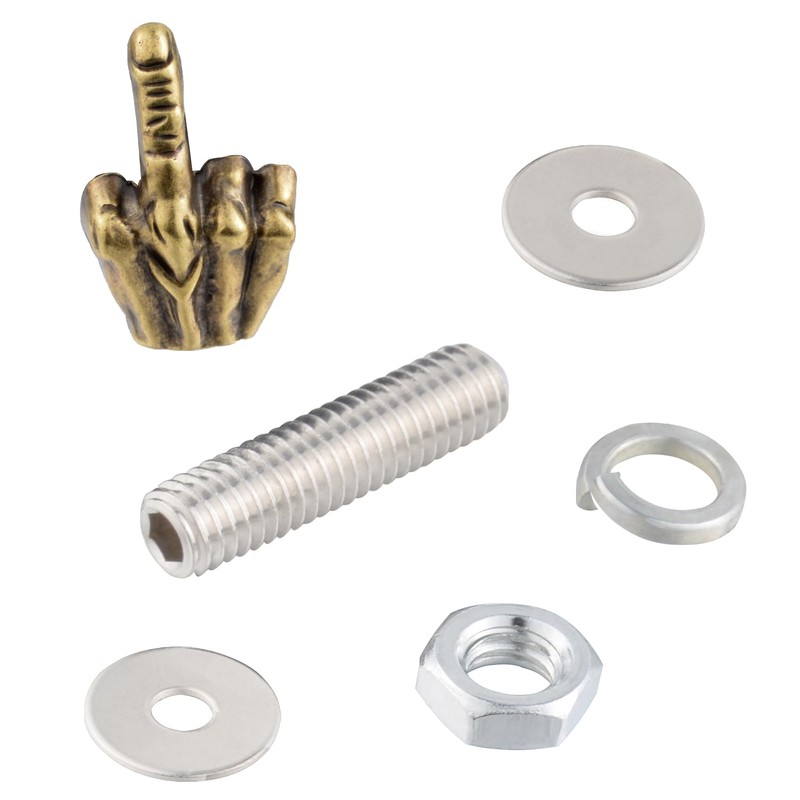 Lunsom Finger License Plate Screws, License Plate Screw Kit 4PCS