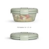 STOJO Collapsible Bowl - Translucent 36oz - Reusable Silicone Bowl
