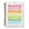 Dejfel Affirmations Boho Rainbow Notebook, Affirmation Journal,Positive Affirmation Gifts, Preppy