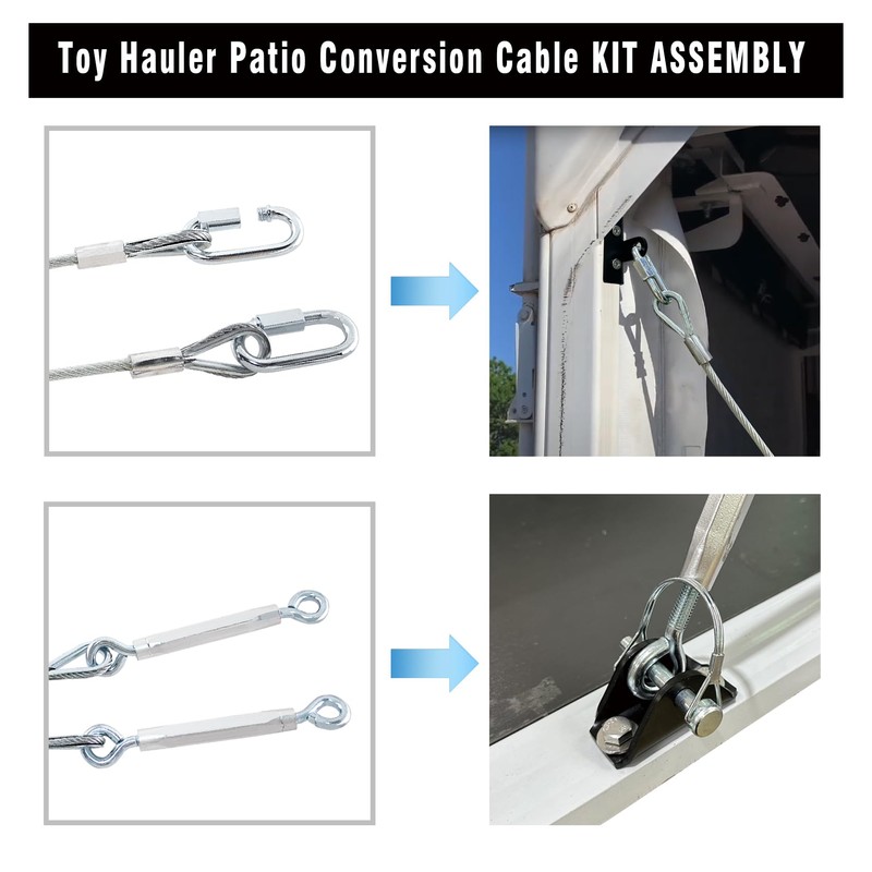 Upgrade Toy Hauler Patio Kit, Conversion Cable Kit for Toy