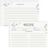 KTFNOMES 100 Count Recipe Cards, Recipe Cards 4x6 Rustic White,