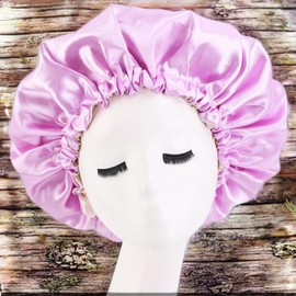 Sleep Hair Styling Perm Elastic Band Satin Banding Night Care Treatment Hair Cap S873 1 Piece Lavender / 수면 헤어스타일링 파마고무줄 새틴 밴딩 나이트케어 트리트먼트 헤어 캡 S873 1개 라벤다