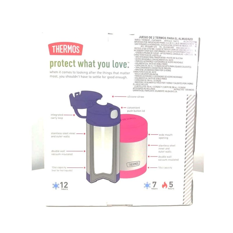 Thermos FUNtainer Lunch Set Bottle and Food Jar for Kids