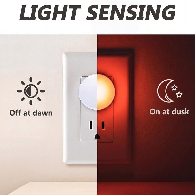 ZeahVeyora 6 Pack Red Light Night Lights for Sleep 0.5w