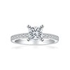 JALOKIVI 1.2CT 925 Sterling Silver Engagement Rings for Women Princess