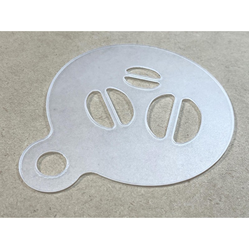 [latte-art-002] Latte Art Template Stencil, Cupcake, Coffee, Espresso, Latte, Cappuccino,