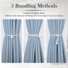 Dalababa 2 Pair Curtain Tie Backs Rope, Polyester Hand-Woven Drapery