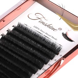 Fenshine Volume Lashes Extensions, 0.07 D Curl 8-15 mm, Soft Easy Fan Volume Lashes, Self Fanning Lashes, Automatic Blooming Flower Lashes for Eyelash Extension Supplies (8-15 mm, 0.07 D Curl)