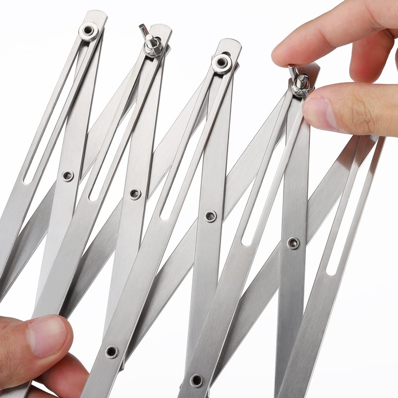 5-Wheel Stainless Steel Pastry Cutter - Expandable Pasta Roller for