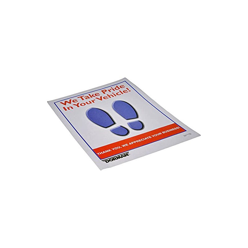 Dorman 9-2991 15 in. x 18 in. Paper Disposable Floor