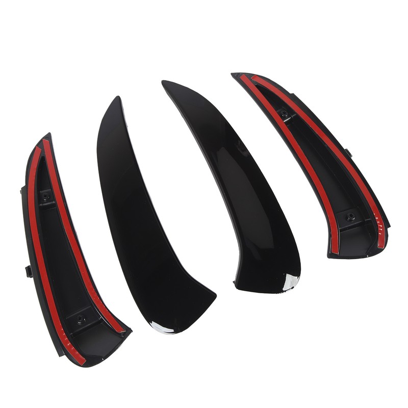 Pair of Rear Bumper Side Vent Spoiler Trim Left Right