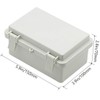 Zulkit IP65 Waterproof ABS Plastic Electrical Box - Hinged Shell,