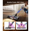 Cordless Stick Vacuum Cleaner for Home: Power Suction Vacuum Tangle-Free