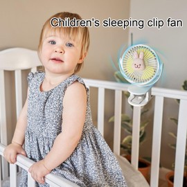 Stroller Fan with Clip | Electric Outdoor Sleeping Fan - Cute Animal Shape Cooling Tool for Car Seats, Bedsides, Student Beds, Cribs