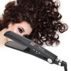 Electric Hair Straighter Silicone Strip Straightening Curling Hair Styling Flat