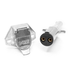 Pro Trucking Products 2 Way Male/Female Plug & Socket Replaces Velvac 593116 & Velvac 593121