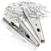 LYSAIMG 50Pcs 51mm Length Crocodile Clips, Metal Alligator Clip,Stainless Steel