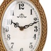 NIKKY HOME Gold Table Clock Silent Non-Ticking, Small Shelf Desk