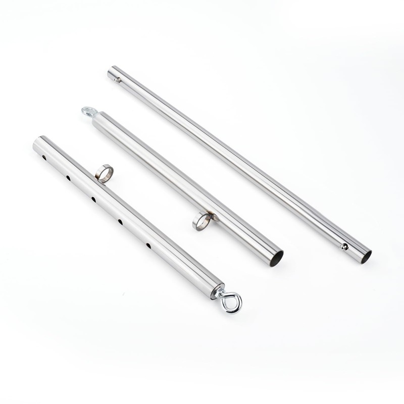 Spreader Bar Expandable Exercise Stainless Steel with 4 pcs Fur