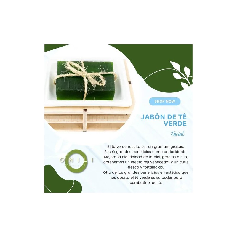 Jabón De Te Verde Shelo 100g Paquete X8