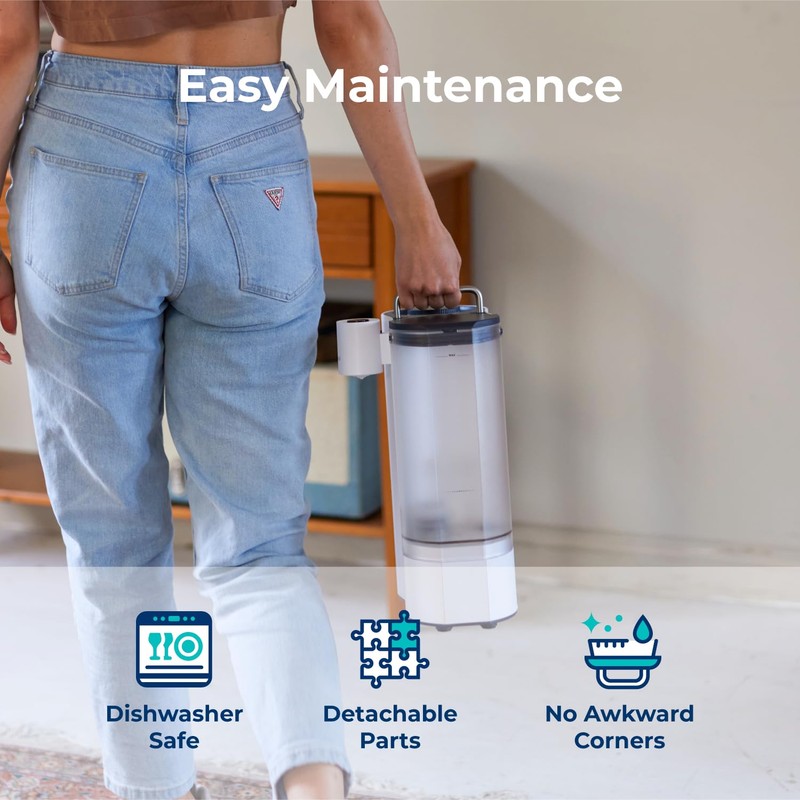 Bluevua 0.5 Gallons Feed Water Tank, Replacement for RO100ROPOT-Travel Countertop