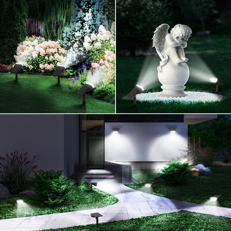Linkind Solar Lights Outdoor Waterproof IP67, StarRay Dusk-to-Dawn Outdoor Solar