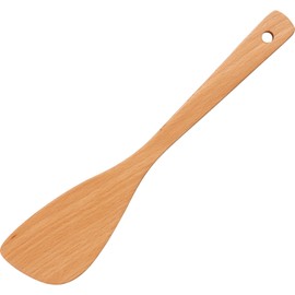 V-009 Wooden Turner, Large Spatula, Cutlery, Approx. 11.8 inches (30 cm), Beech, Natural Wood