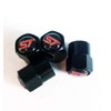 Black Wheel Valve Dust Caps. Fiesta Focus Mondeo Fusion Kuga