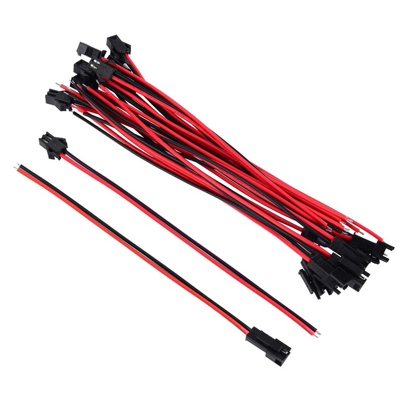 22 AWG 2 Pin Plug Male and Female Connector Adapter